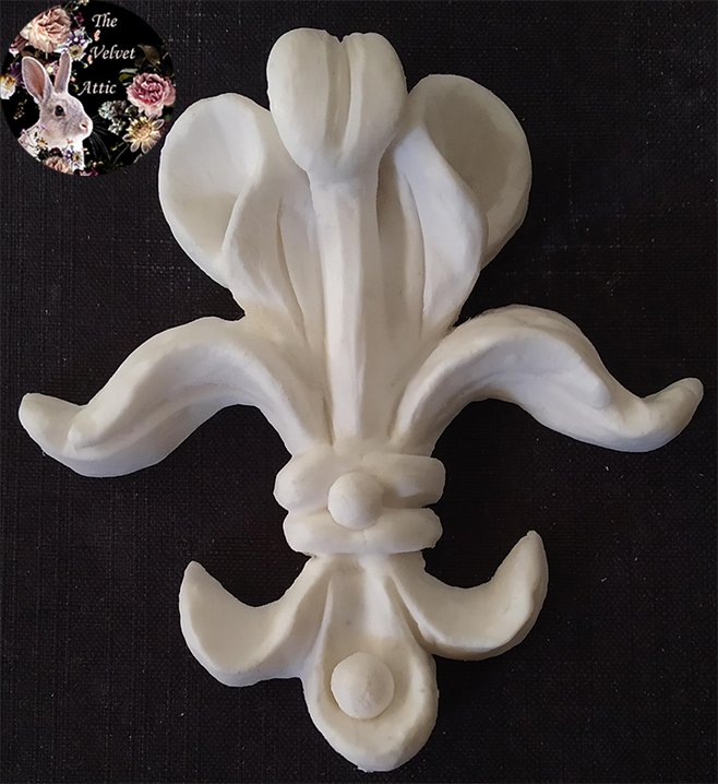 E-FDL-0002 Small Folded Over Fleur de Lys